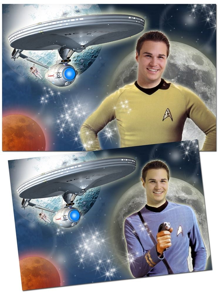 Star Trek personalised fantasy photo gift
