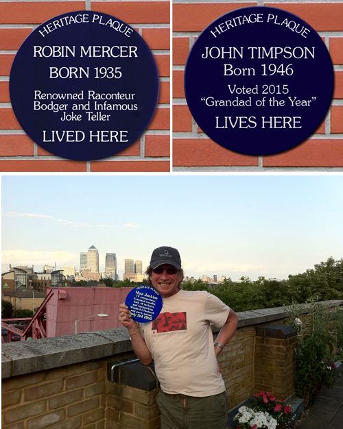 Personalised Blue Heritage Plaque door