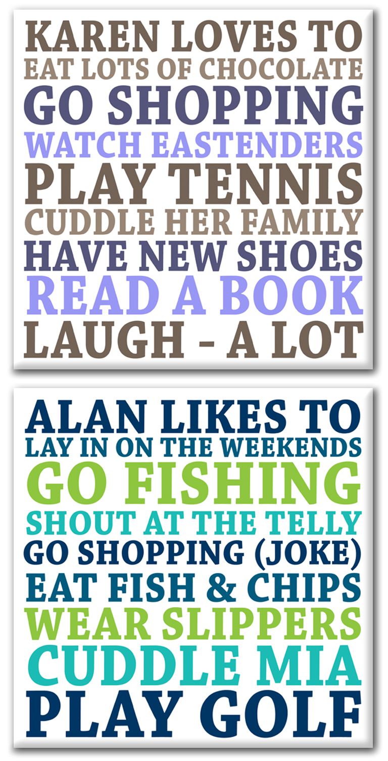 Its all about me personalised word art canvas print