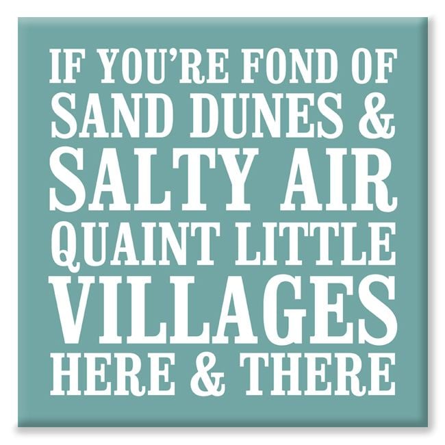 Sand Dunes Salty Air bespoke nautical canvas print