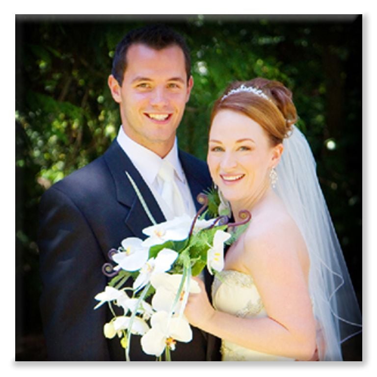 Wedding Photo printed on canvas personalised bespoke gift