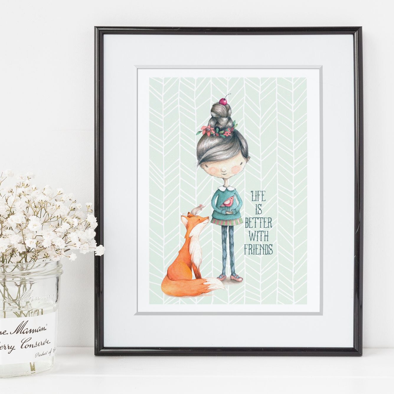 Better with Friends art print | made to order wall art from PhotoFairytales