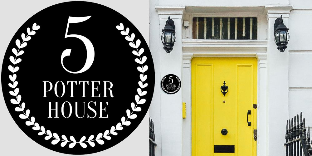 Personalised acrylic house sign black exterior plaque