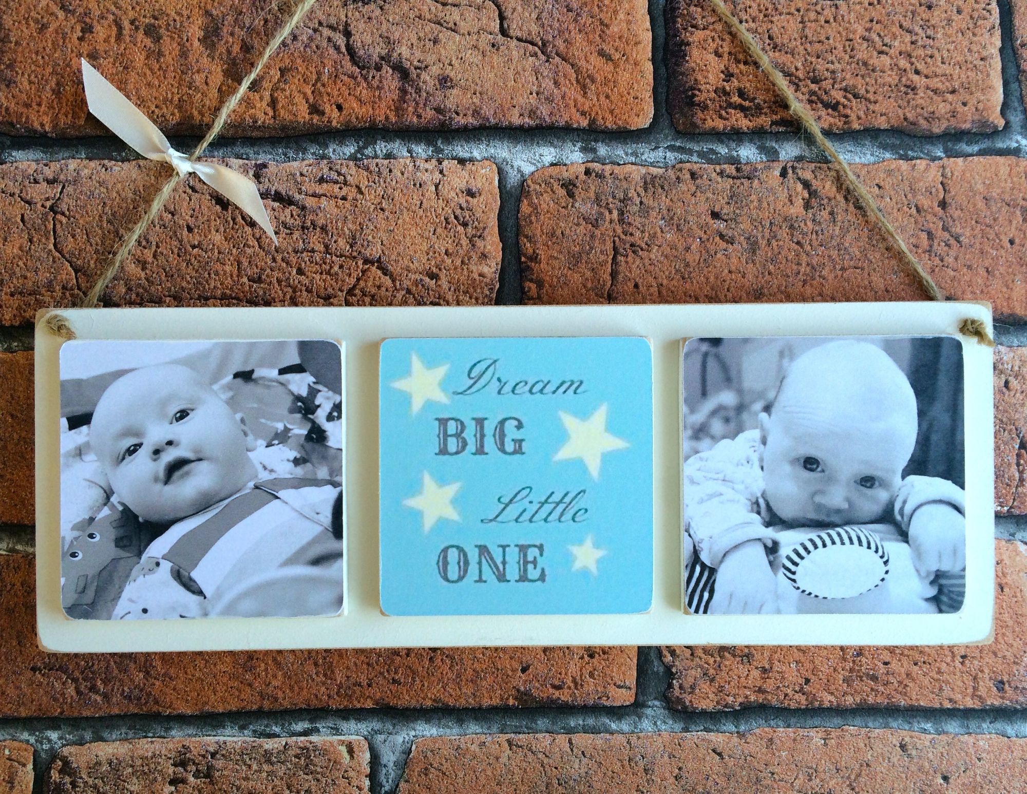 Personalised wooden photo plaque