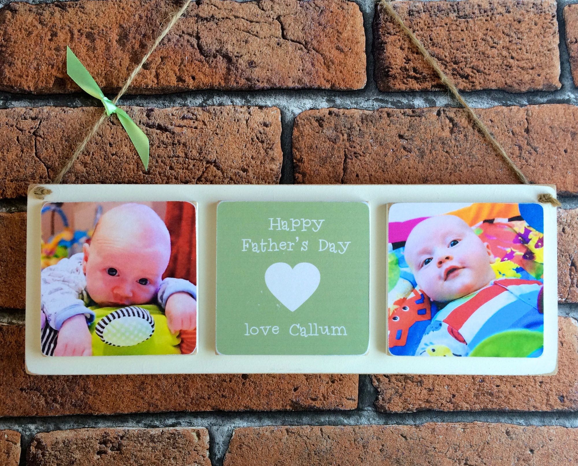 Personalised wooden photo plaques