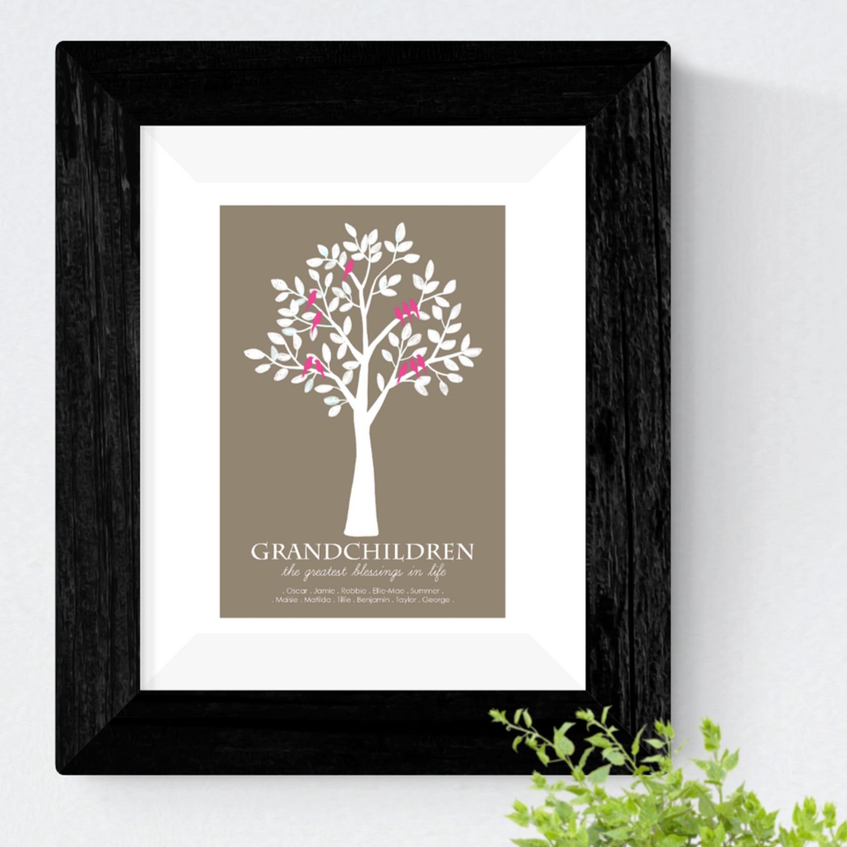 Grandchildren Family personalised gift idea