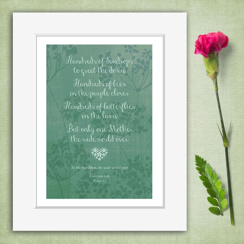 Only One Mother personalised mothers day gift