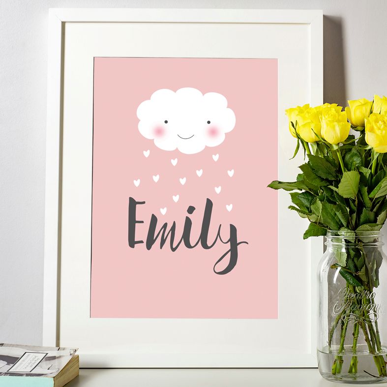 Personalised kawaii style art prints for baby, child, and loved ones | Put a smile on your wall, Smiler print range from PhotoFairytales