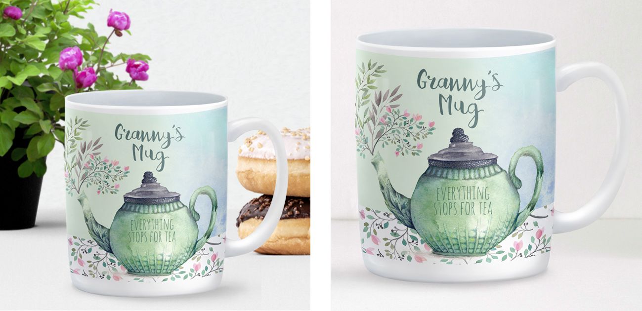 Everything Stops for Tea personalised mug gift for her