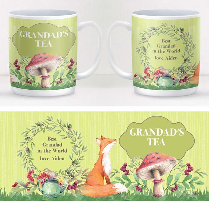 Garden personalised mug gift fathers day
