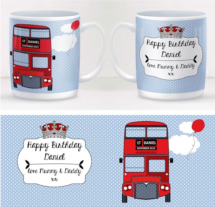 London Bus personalised mug