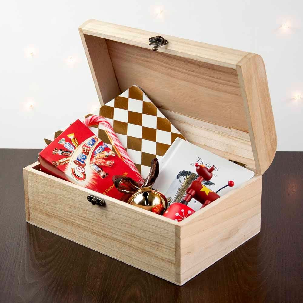 Personalised wooden Christmas Eve boxes | range of designs available at PhotoFairytales