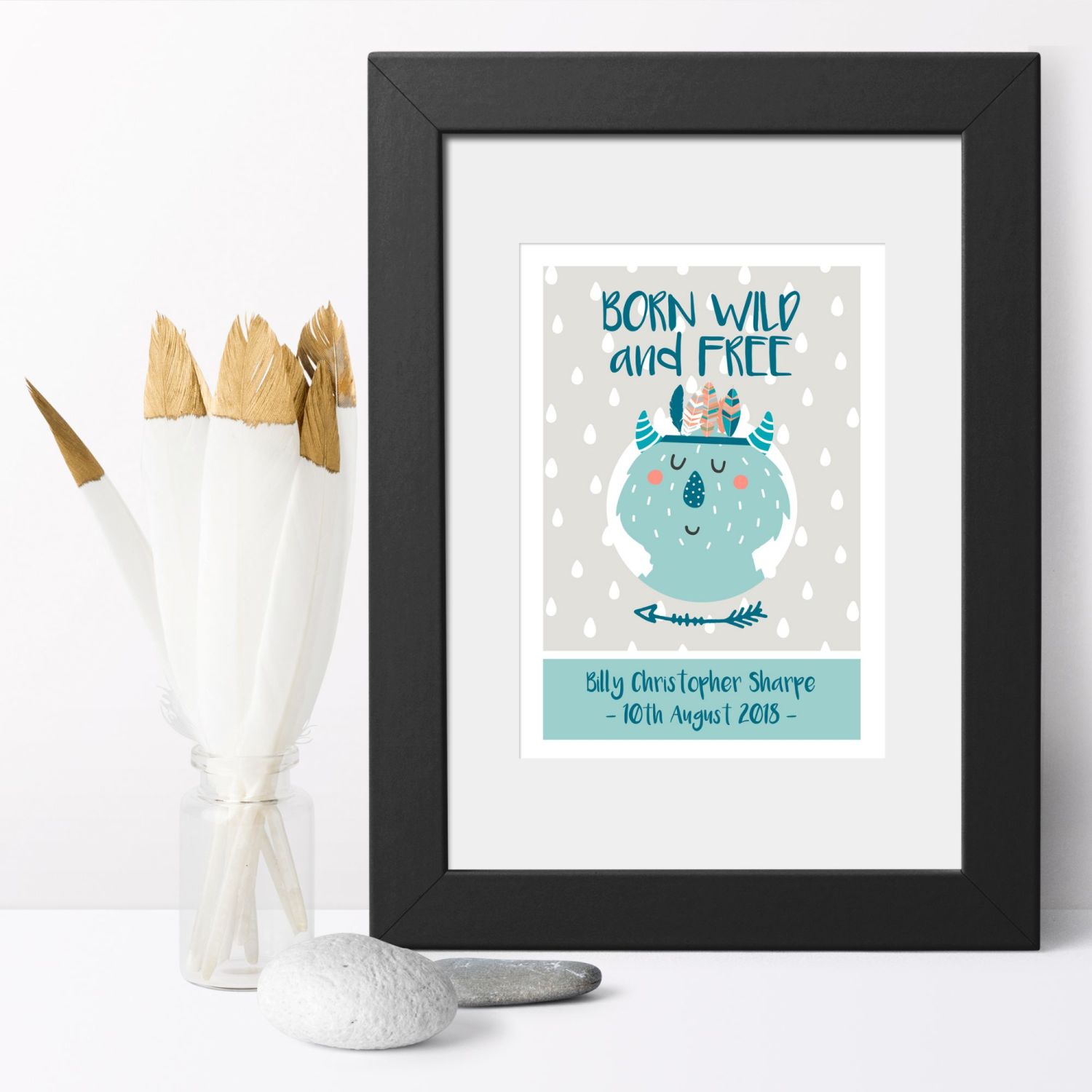 Personalised Name Prints | nursery poster prints for baby or child
