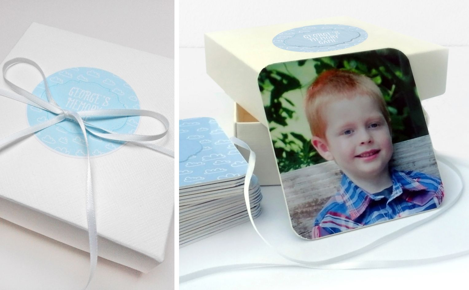 Personalised Memory Pairs Game handmade gift for children