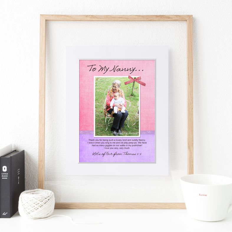 My Message to You personalised print | Ribbon personalised Mother Father Granny Grandad Nan gift | PhotoFairytales