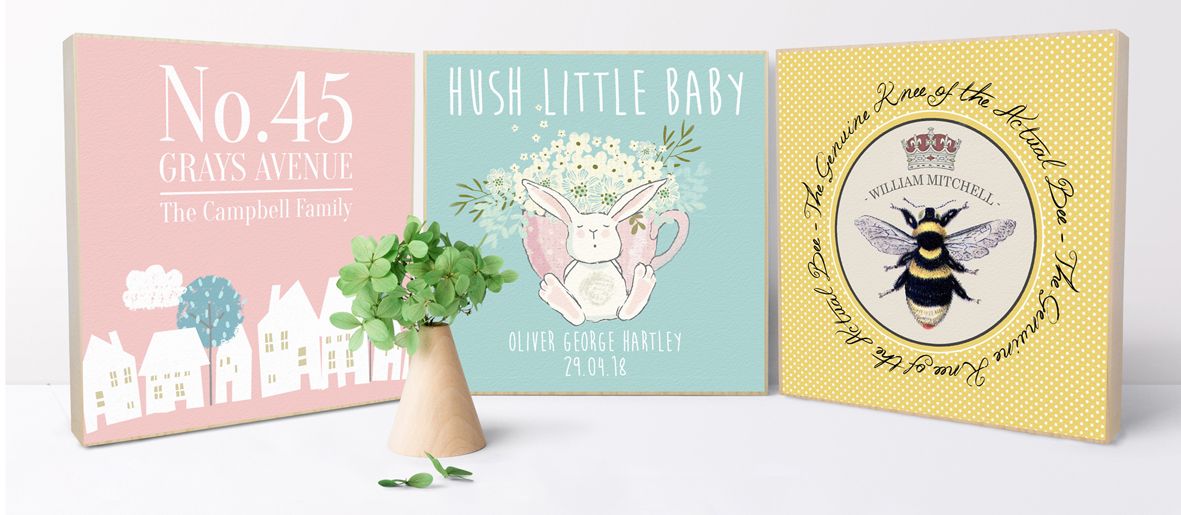 Personalised wooden picture blocks | handmade by PhotoFairytales