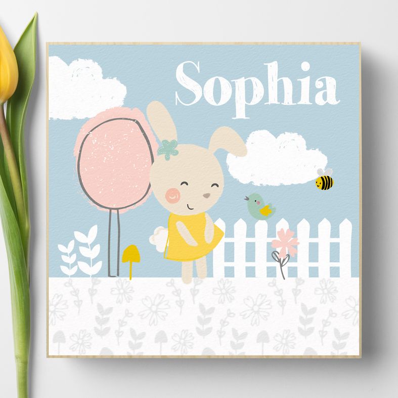 Personalised Wooden Picture Blocks | handmade freestanding, beautiful illustrations, contemporary designs - from PhotoFairytales