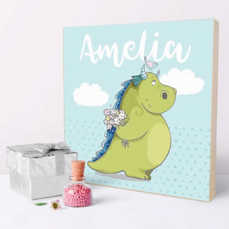 Personalised Wooden Picture Blocks for baby or child | personalised nursery decor, child's bedroom decor | handmade freestanding - from PhotoFairytales