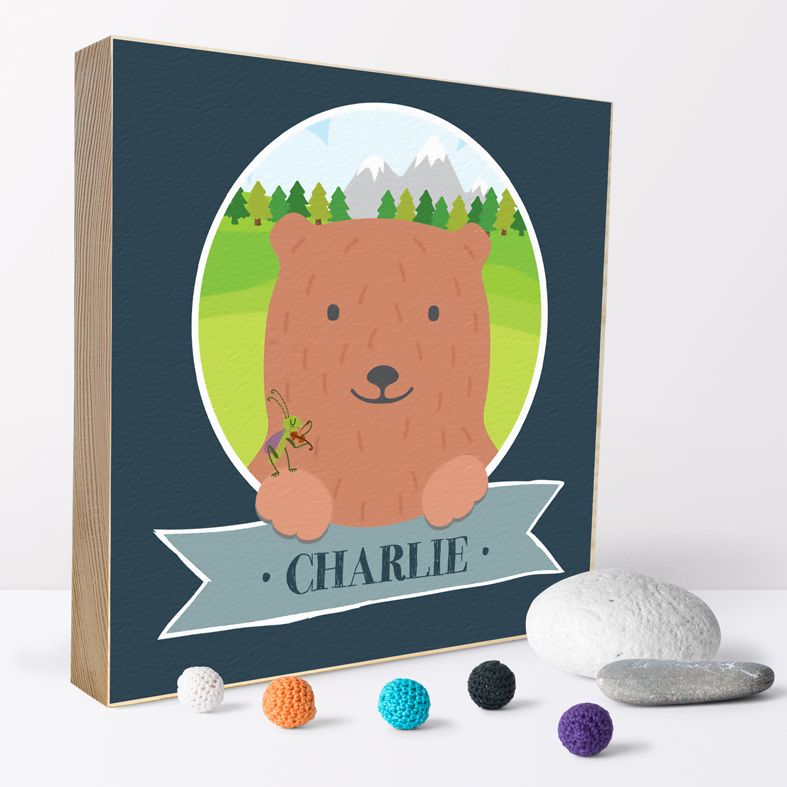 Personalised Wooden Picture Blocks | handmade freestanding, beautiful illustrations, contemporary designs - from PhotoFairytales