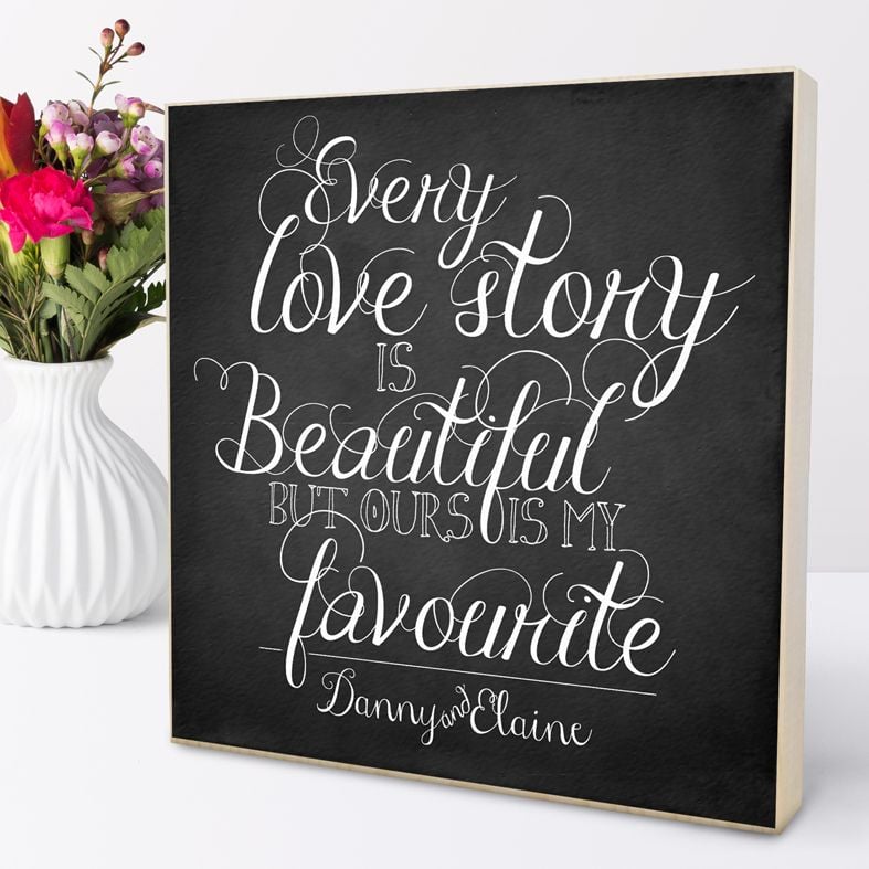 Personalised Wooden Picture Blocks | handmade freestanding wooden shelf blocks, beautifully illustrated - from PhotoFairytales