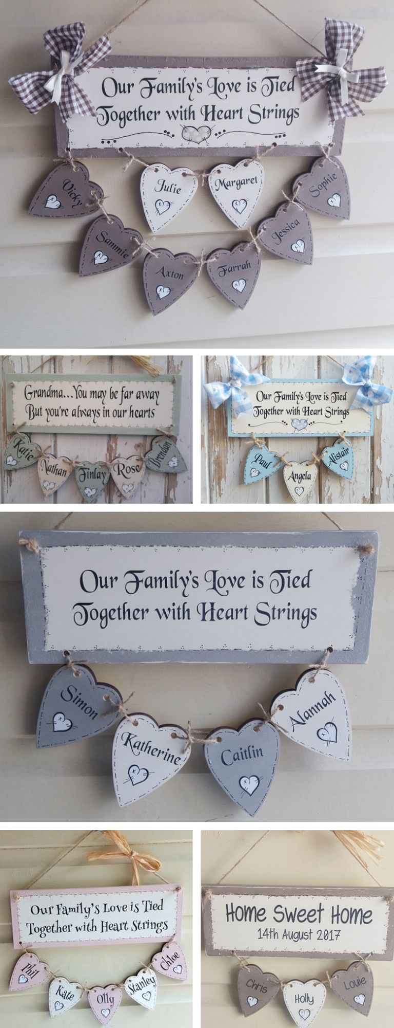Personalised Wooden Family Tree plaque