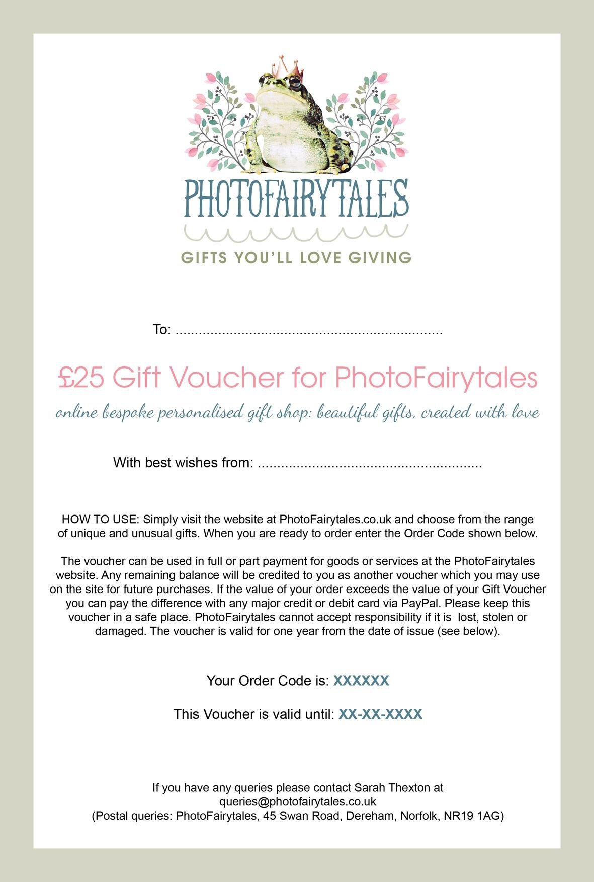 PhotoFairytales Gift Voucher