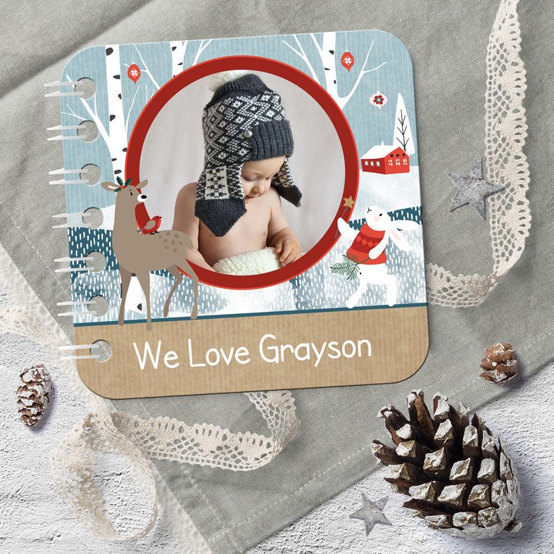 Christmas Friends Personalised Board Book | Handmade Custom Board Books, Featuring Your Own Photos And Words