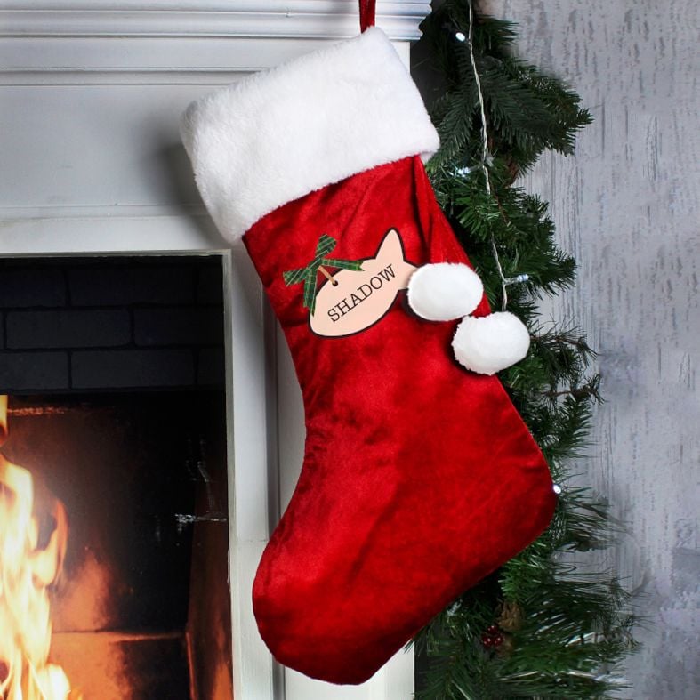 Personalised Cat Kitten Christmas Stocking | PhotoFairytales