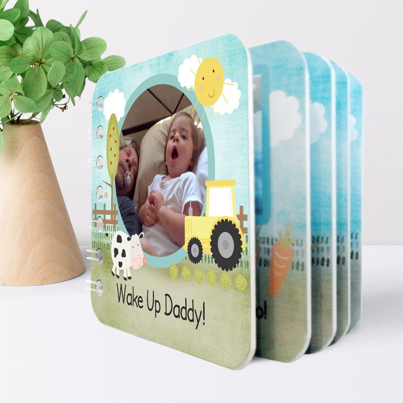 Personalised baby board books, handmade and featuring your own photos and words. Personalised baby keepsake. #babygift