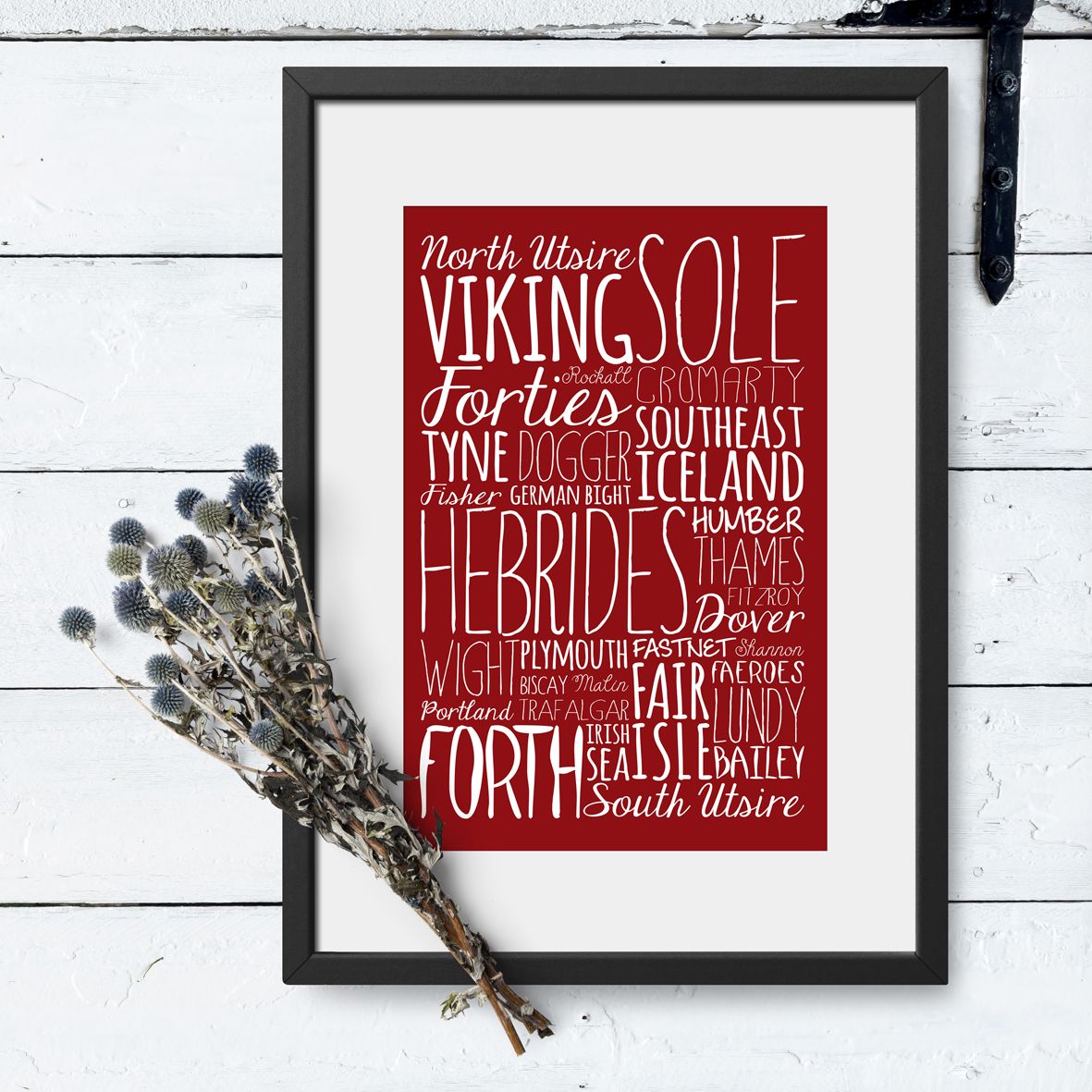 Shipping Forescast bespoke Word Theme Print | made to order word art prints created in any colour, striking typographic art for your home, from PhotoFairytales
