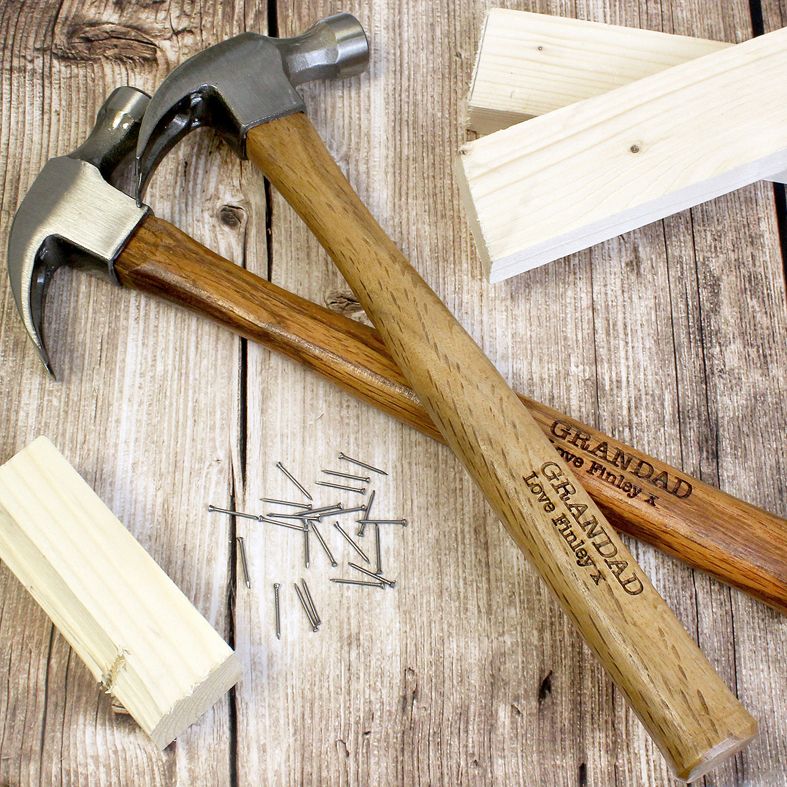 Personalised Father's Day Gifts, free UK delivery - Personalised Wooden Hammer from PhotoFairytales