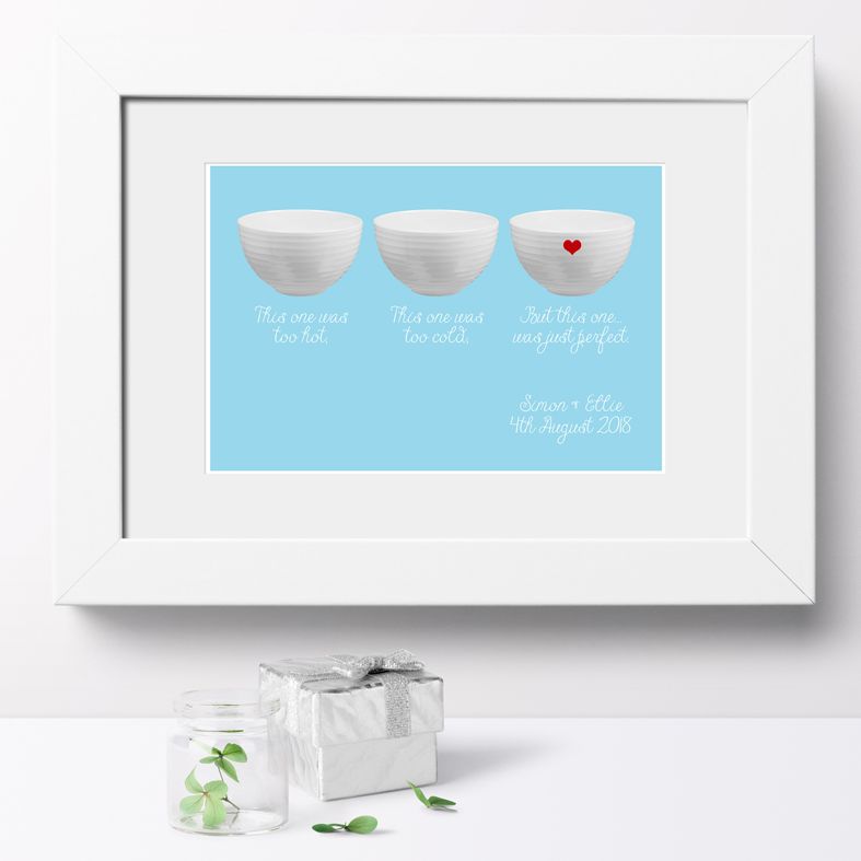 Personalised Bowls print | romantic wedding or anniversary gift from PhotoFairytales