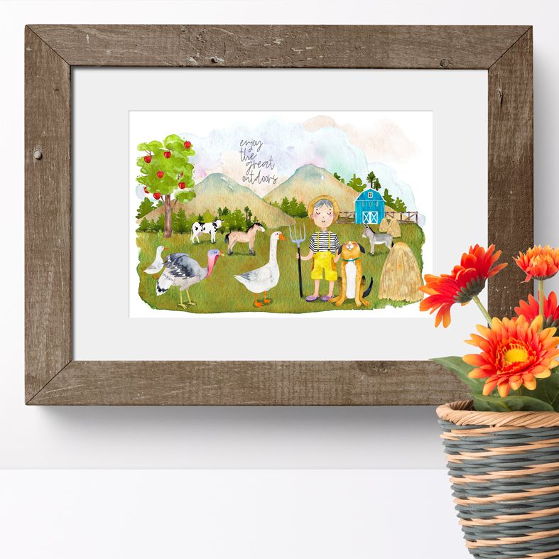 The Great Outdoors childrens art print | made to order wall art from PhotoFairytales