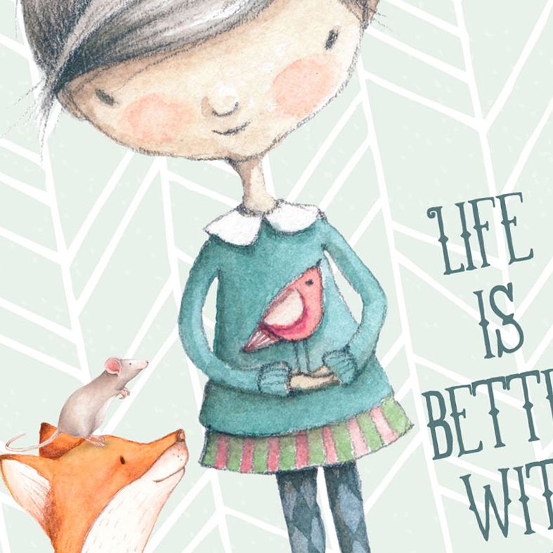 Life is Better With Friends art print | made to order friendship wall art from PhotoFairytales