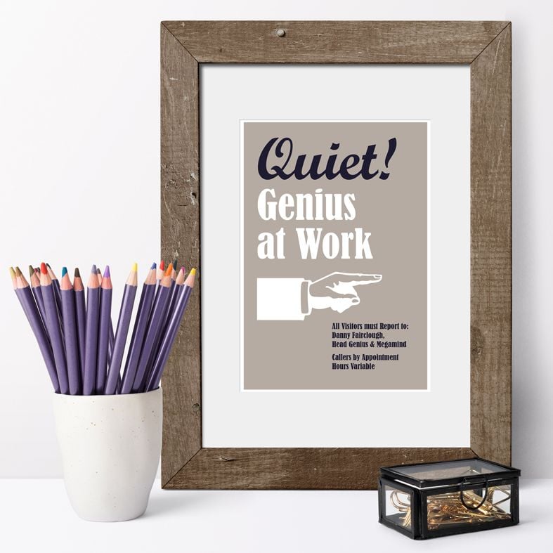  Ministry of Silly Personalised Prints | home office, craft room, graduation gift, work colleague gift - from PhotoFairytales