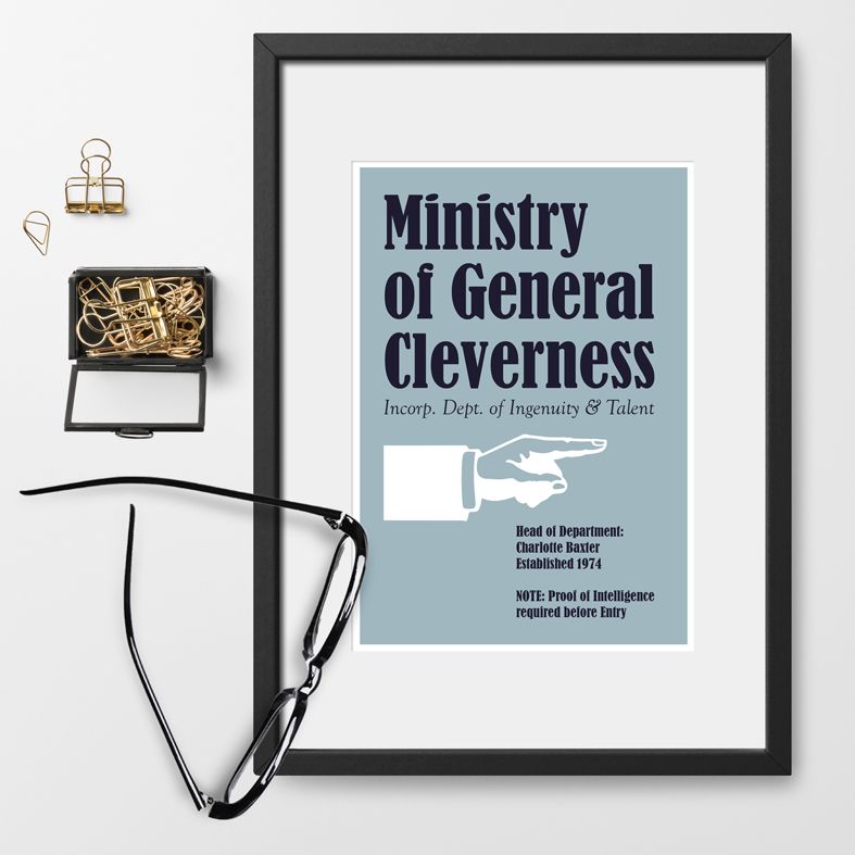  Ministry of Silly Personalised Prints | home office, craft room, graduation gift, work colleague gift - from PhotoFairytales