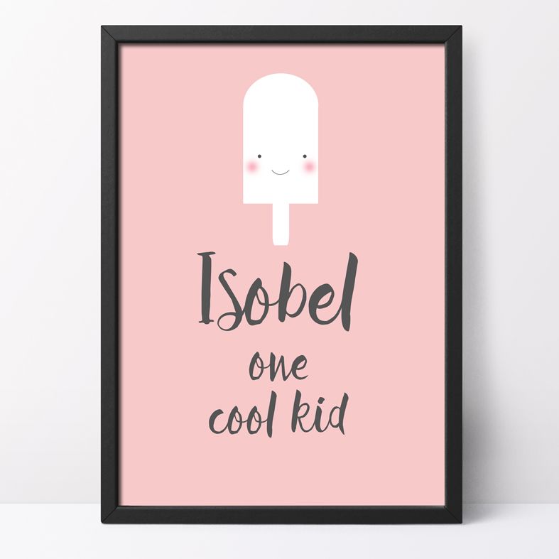 Personalised child's bedroom art | happy smile prints | baby name prints from PhotoFairytales