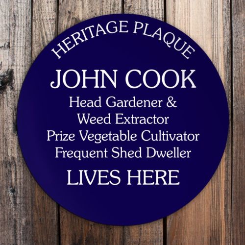 Personalised Heritage Blue Plaques with any wording PhotoFairytales