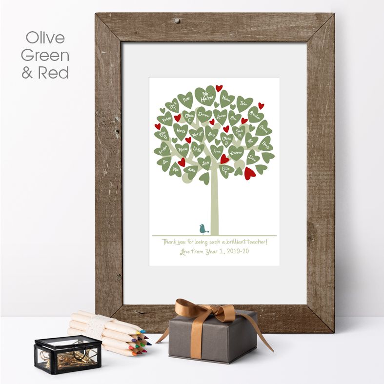 Personalised Classroom Tree Prints | Custom made prints featuring your teachers and classmates. A delightful personalised keepsake of your school days for you, your child, fellow parents and teachers. A truly touching and thoughtful thank you teacher gift idea, from PhotoFairytales #teachergift 