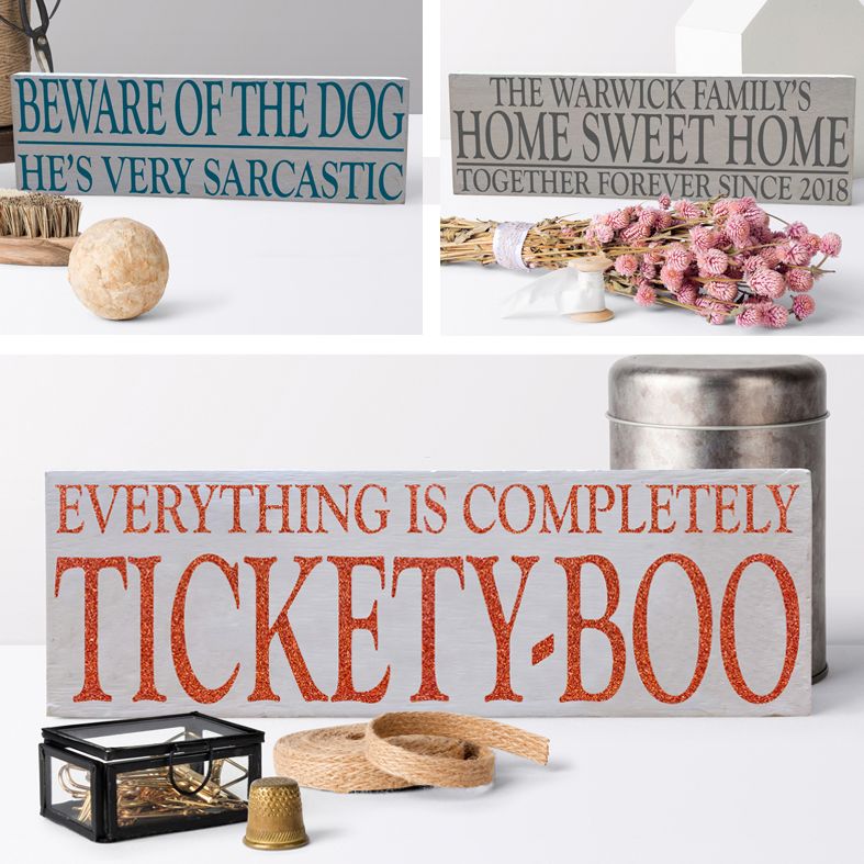 Handmade Wooden Typography Signs | bespoke wooden signs and plaques from PhotoFairytales