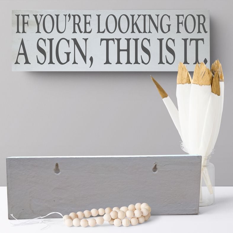 If you're looking for a sign, this is it! This amusing bespoke wooden sign is handmade to order in range of colours. A fun gift idea or decoration for your home.