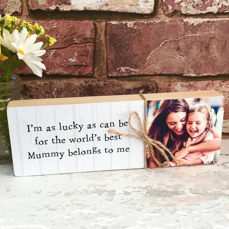 Handade Wooden Photo Message Blocks | personalised with your photo and any wording, PhotoFairytales