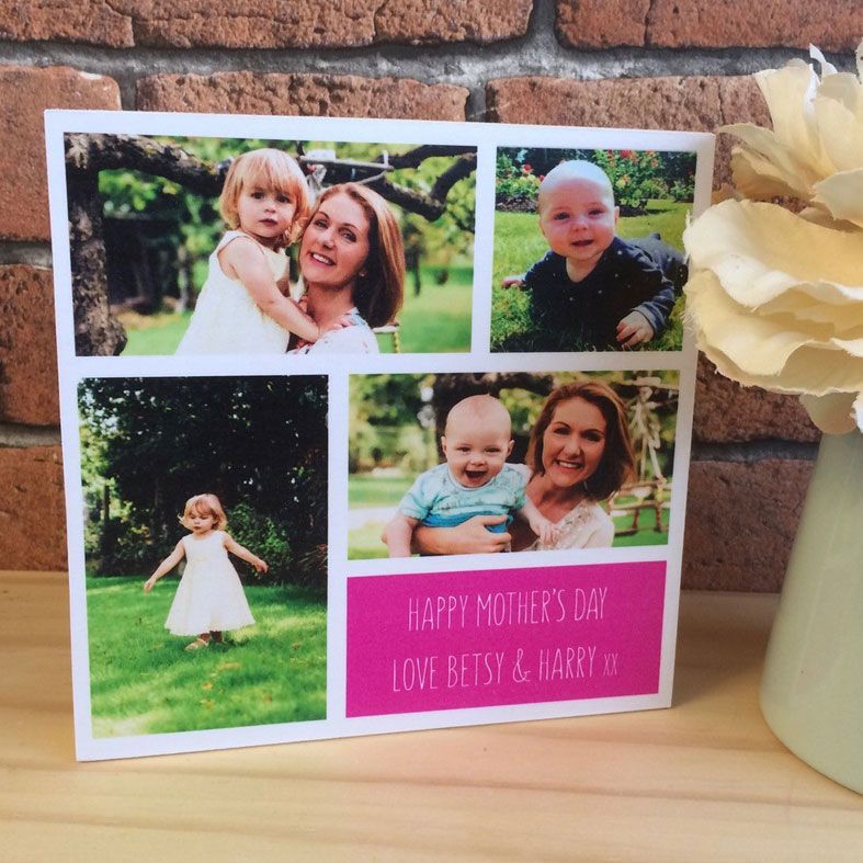 Personalised Mother's Day Gifts, free UK delivery - Wooden Photo Blocks, handmade featuring your own photos | PhotoFairytales