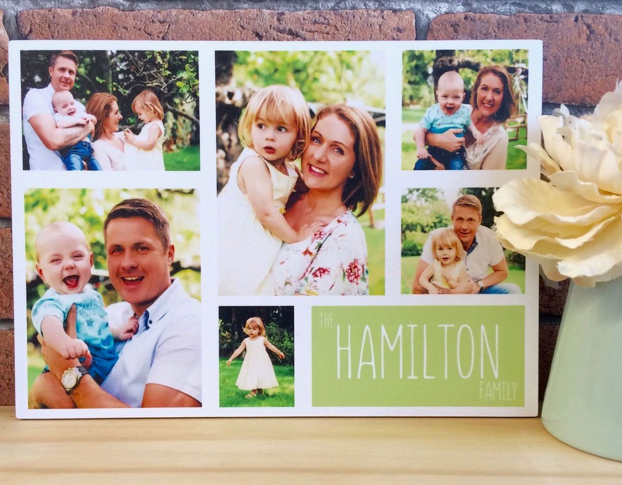 Handmade Wooden Storyboard Photo Plaques: wall mounted or freestanding, personalised with your photos & wording | PhotoFairytales