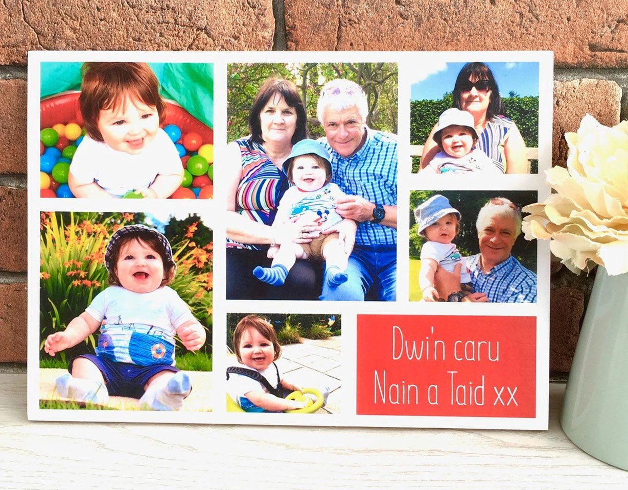 Handmade Wooden Storyboard Photo Plaques: wall mounted or freestanding, personalised with your photos & wording | PhotoFairytales