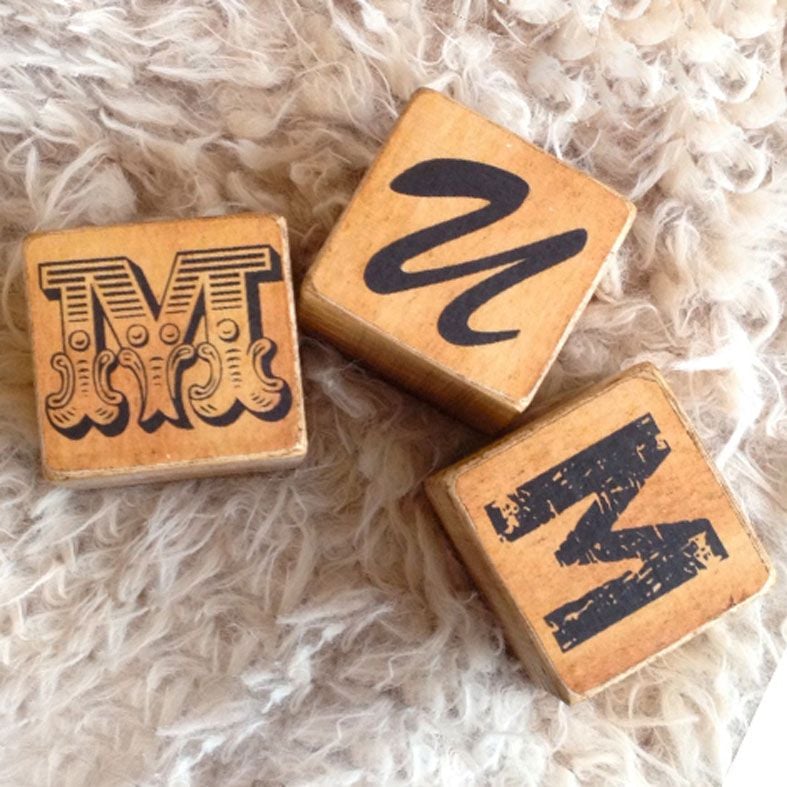 Handmade Wooden Letter Photo Cubes | spell any word or name, personalised with your own photos, PhotoFairytales