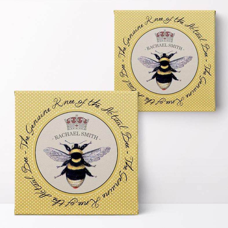Bee's Knees Personalised Print | Personalised Canvas and Art Prints, PhotoFairytales