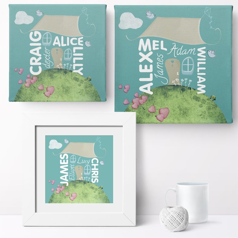 Personalised Canvas and Art Prints, personalised adoption gifts from PhotoFairytales