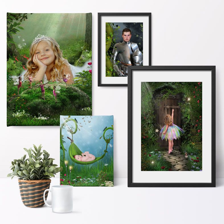 Fairy tale fantasy images created from your own photo into unique personalised portraits & wall art | PhotoFairytales