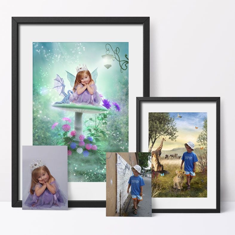 Fairy tale fantasy images created from your own photo into unique personalised portraits & wall art | PhotoFairytales